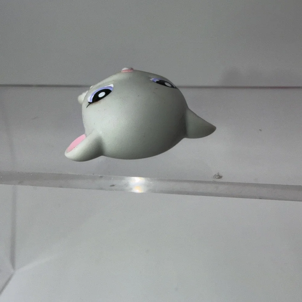 MOUSE #105‎ - Authentic Littlest Pet Shop - Hasbro LPS Pink Ears Purple Eyes